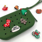 Pochette Kaki PETIKIDS, personnalisable avec charms