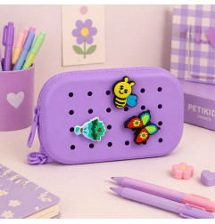 Pochette Mauve PETIKIDS, personnalisable avec charms