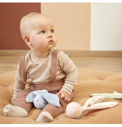 Balle hochet Lapin KALOO, rose poudré