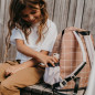 Sac à dos Noé ZAKUW imprimé carreaux Caramel, primaire Sac à dos Noé ZAKUW imprimé carreaux Caramel, primaire