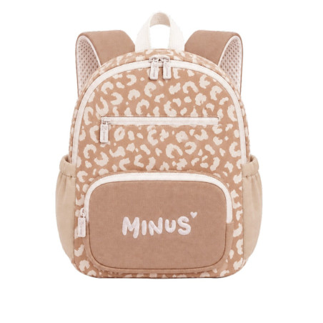 Sac à dos Milo ZAKUW imprimé léopard Fauve, maternelle