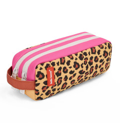 Trousse Léopard HELLO HOSSY, double compartiment