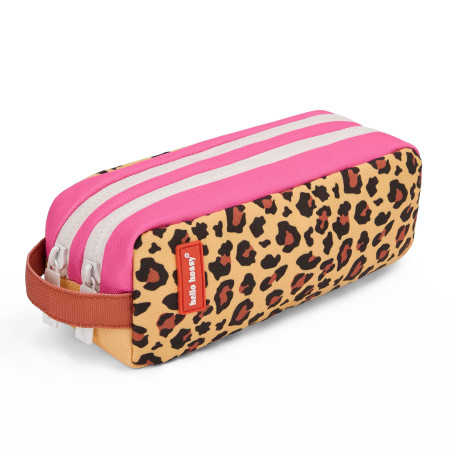 Trousse Léopard HELLO HOSSY, double compartiment