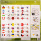 Set de 25 billes avec Drapeaux des Pays de la Coupe du Monde MARBLEFLAGS Set de 25 billes avec Drapeaux des Pays de la Coupe du Monde MARBLEFLAGS