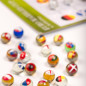 Set de 25 billes avec Drapeaux des Pays de la Coupe du Monde MARBLEFLAGS Set de 25 billes avec Drapeaux des Pays de la Coupe du Monde MARBLEFLAGS