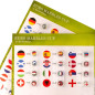 Set de 25 billes avec Drapeaux des Pays de la Coupe du Monde MARBLEFLAGS Set de 25 billes avec Drapeaux des Pays de la Coupe du Monde MARBLEFLAGS