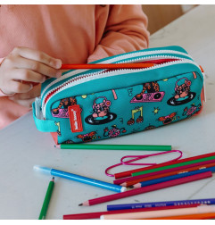 Trousse Disco Roar HELLO HOSSY, double compartiment