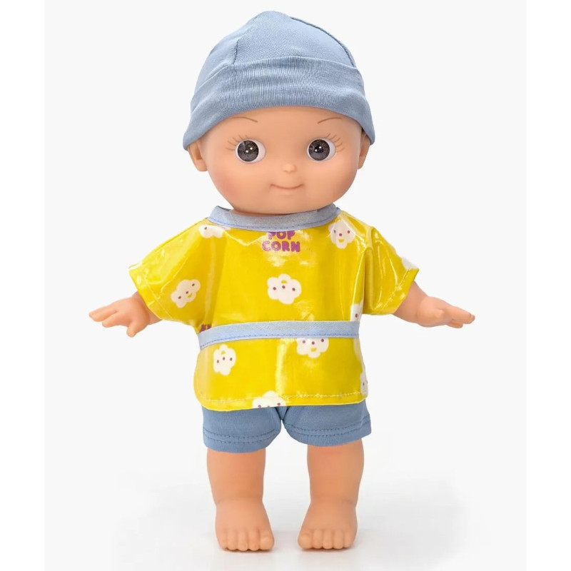 Poupon Basile Mini Pancha MINIKANE et son ensemble de peinture Pop Corn