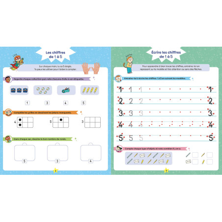 Cahier d'apprentissage Les Héros du CP - Mon Cahier de Calcul AUZOU