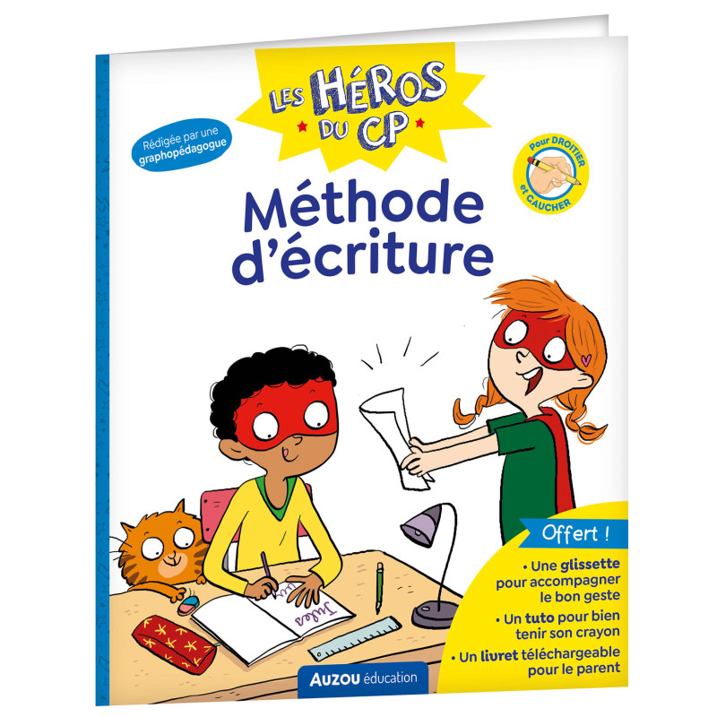 Cahier d'apprentissage Les Héros du CP - Méthode d'écriture AUZOU