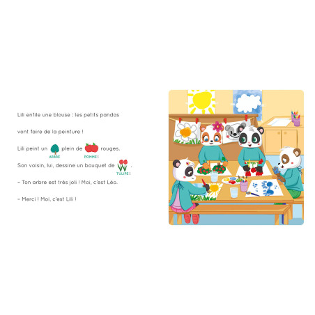 Livre d'apprentissage l'Ecole des Pandas - Bienvenue à l'Ecole AUZOU