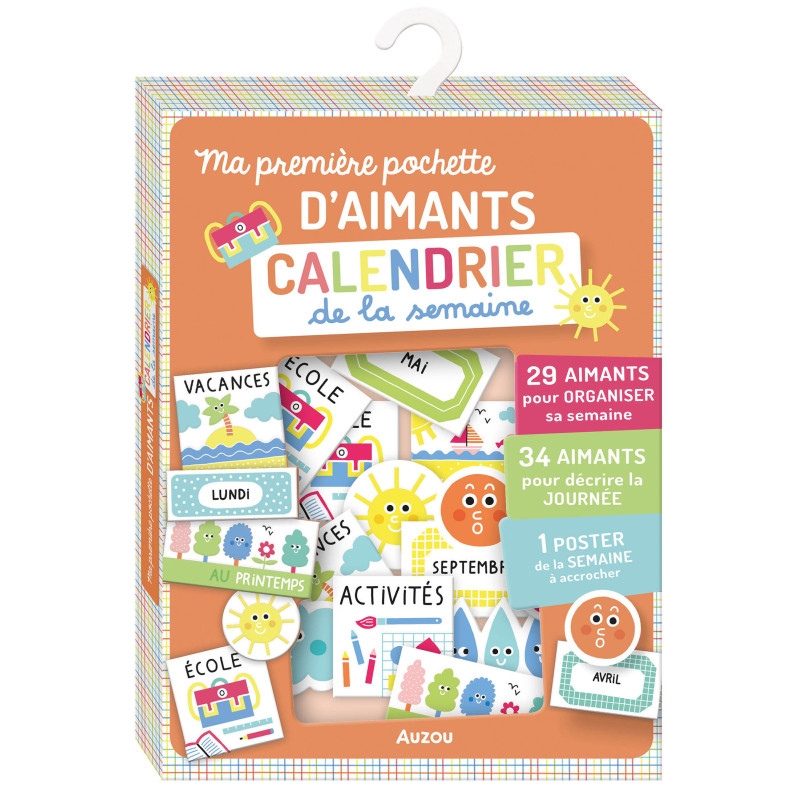 Pochette d'aimants Calendrier de la Semaine AUZOU