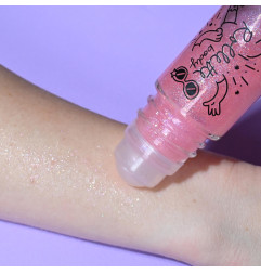 Gel corps pailleté en rollette NAILMATIC, Framboise