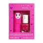 Duo baume à lèvres Cerise et vernis à l'eau Fraise INUWET, Rose fuchsia Duo baume à lèvres Cerise et vernis à l'eau Fraise INUWET, Rose fuchsia