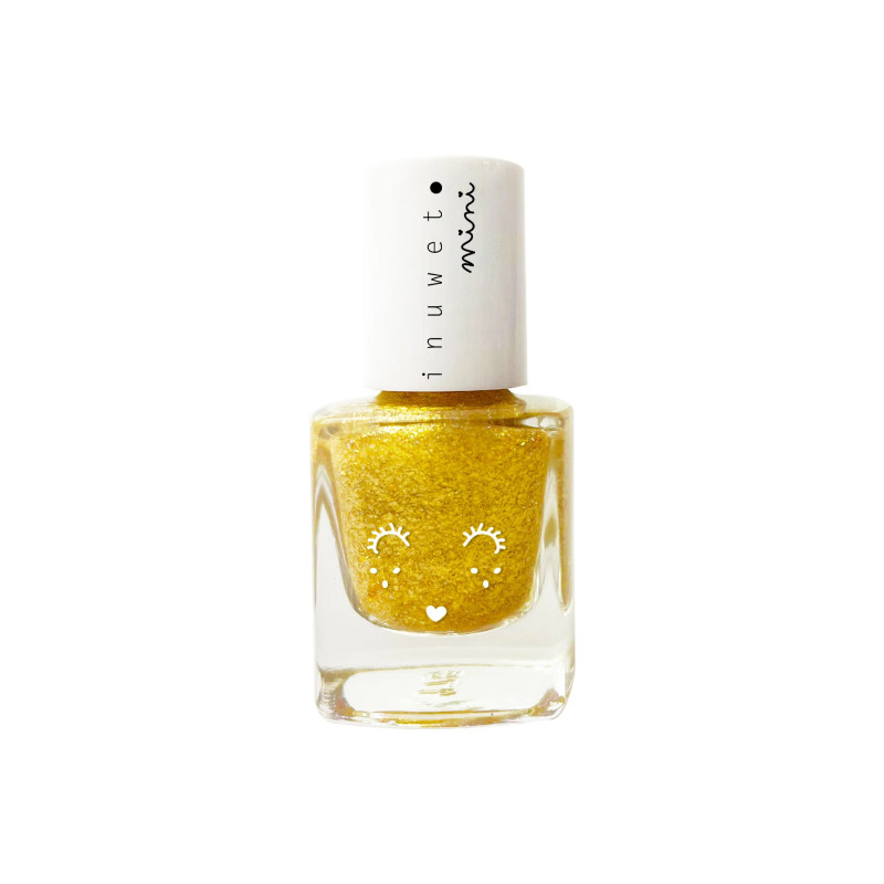 Vernis à l'eau enfant INUWET, Doré parfum Papaye Vernis à l'eau enfant INUWET, Doré parfum Papaye