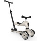 Trottinette évolutive 1 - 5 ans Highway Kick 1 SCOOT AND RIDE, beige, avec canne de pousse Push and Go