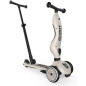 Trottinette évolutive 1 - 5 ans Highway Kick 1 SCOOT AND RIDE, beige, avec canne de pousse Push and Go