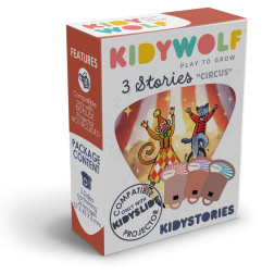Recharge de 3 histoires Kidystories Cirque pour lampe à histoires Kidyslide KIDYWOLF