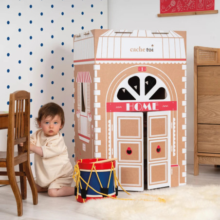 Cabane en carton pliable Home CACHE TOI
