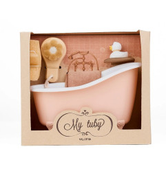 Coffret baignoire et accessoires de bain pour poupée MRS ERTHA