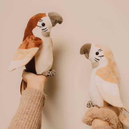 Peluche Pierre le Perroquet Parlant MRS ERTHA, Rouille