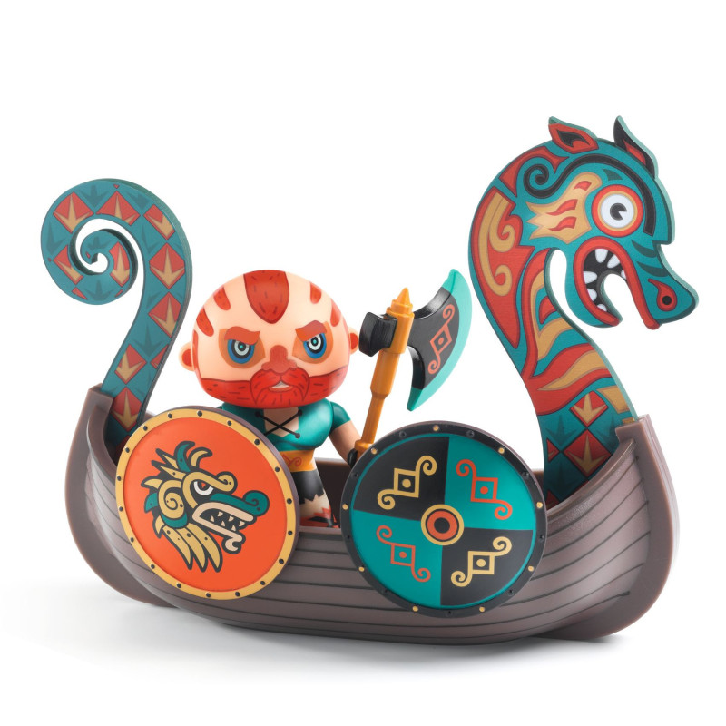 Figurine Drak et Drakkar Barbarious ARTY TOYS