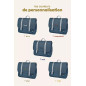 Cartable Paul PETIT PICOTIN, bleu nuit, personnalisable Cartable Paul PETIT PICOTIN, bleu nuit, personnalisable