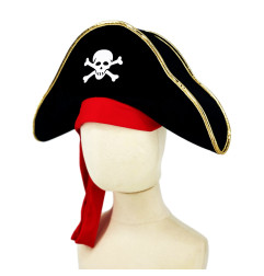 Bicorne de pirate avec foulard LABAY, 5-10 ans
