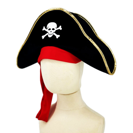 Bicorne de pirate avec foulard LABAY, 5-10 ans