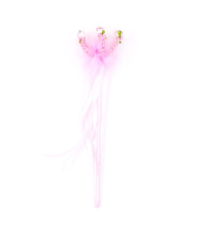 Baguette magique Perles et satin rose LABAY