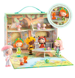 Figurines Maison des Bois de Sylvia et Fox TINYLY
