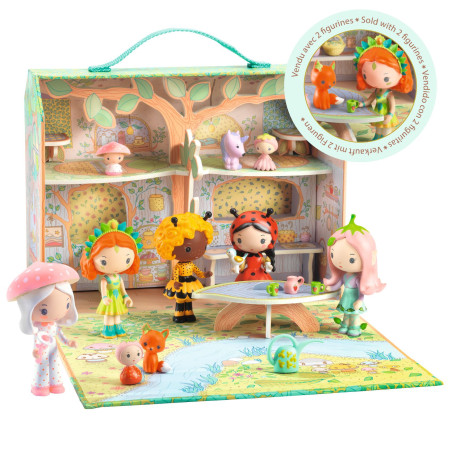 Figurines Maison des Bois de Sylvia et Fox TINYLY
