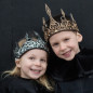 Couronne en latex GREAT PRETENDERS, or et noir Couronne en latex GREAT PRETENDERS, or et noir