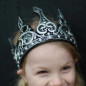 Couronne en latex GREAT PRETENDERS, argent et noir Couronne en latex GREAT PRETENDERS, argent et noir