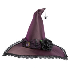 Chapeau de sorcière Araignée GREAT PRETENDERS, violet