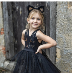 Robe de Chat Noir avec serre-tête GREAT PRETENDERS, 3 - 4 ans