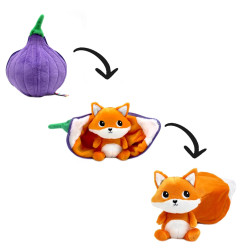 Peluche 2 en 1 Figue Russet le Renard Flipetz LES DEGLINGOS