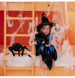 Peluche 2 en 1 Citrouille Pumpet l'Araignée Halloween Flipetz LES DEGLINGOS