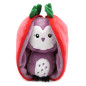 Peluche 2 en 1 Fraise Violet la Chouette Flipetz LES DEGLINGOS Peluche 2 en 1 Fraise Violet la Chouette Flipetz LES DEGLINGOS