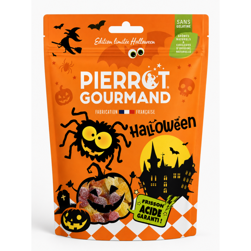 Sachet refermable Bonbons Halloween PIERROT GOURMAND Sachet refermable Bonbons Halloween PIERROT GOURMAND