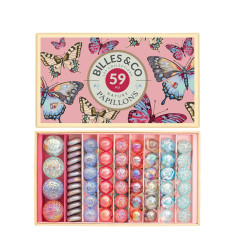 Grand coffret de billes et calots BILLES AND CO, Papillons Anamorphiques