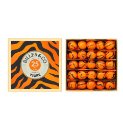 Coffret de 25 Billes BILLES AND CO, Tigre
