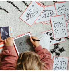 Tablette à dessin nomade KidyDraw Mini KIDYWOLF, Kawaï