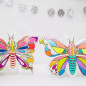 Lot de 2 coloriages à gonfler ARA CREATIVE, Papillons