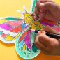 Lot de 2 coloriages à gonfler ARA CREATIVE, Papillons