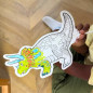 Lot de 2 coloriages à gonfler ARA CREATIVE, Dinosaures