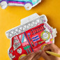Coloriage géant à gonfler avec lumière ARA CREATIVE, Pompier et Police
