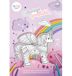 Coloriage géant à gonfler ARA CREATIVE, Licorne