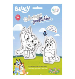 Lot de 2 coloriages à gonfler ARA CREATIVE, Bluey et Dingo