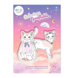 Lot de 2 coloriages à gonfler ARA CREATIVE, Cosmo Cats